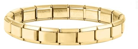 Loozykit 9mm Italian charm bracelet gold silber italian charms tools modul Armband Edelstahl Einstiegsmodell Italienische Charm Module Jungen Mädchen Geschenke