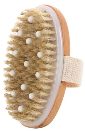 Cepillo Exfoliante para el Cuerpo, Cepillo Corporal para Cepillado en Seco, Exfoliante Suave y Masaje, el Drenaje Linfático y el Tratamiento de la Celulitis