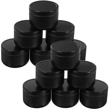 Operitacx 12piezas Tarro de Ungüento para Velas de Contenedor para Velas DIY para Aromaterapia Especias Uso de Manualidades