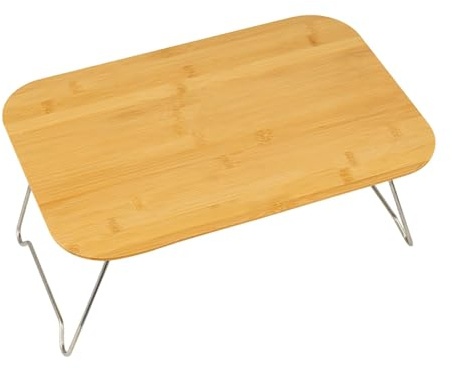 Tragbarer faltbarer Campingtisch – Schreibtisch aus Holz für Zuhause und draußen, ideal zum Lesen, Picknicks, Reisen, Wohnmobil, Garten, Heckklappe und Balkon