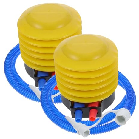 Lurrose Bomba de Aire para Globos de Pie, Juego de 2 Infladores Portátiles Tubo de Aire, Material Duradero para Uso Prolongado en Fiestas y Eventos