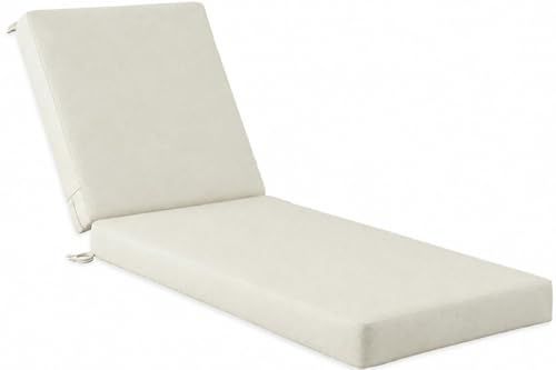 GZGLZDQ Auflage Sonnenliege Wasserdicht, Sonnenliege Auflage mit Riemen, UV-Beständig Polyester Gartenliege, Abnehmbar, für Liegestuhl & Strandstühle(Beige,188 X 58 X 5cm)