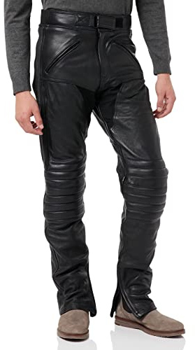 Bikers Gear Australia - Pantaloni da Motociclista in Pelle Morbida di Alta qualità, Comodi da Indossare, con Armatura CE 1621-1