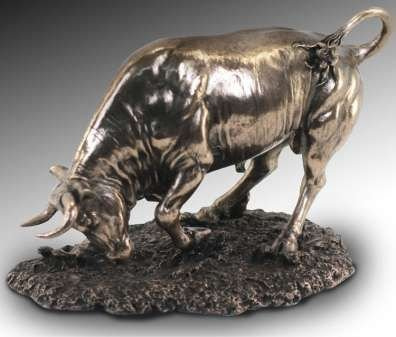 Figur Spanischer Stier, Harz, 22 cm