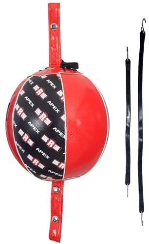 Ringside Apex Boxing Training Double End Bag Red/Black, 9 Inch