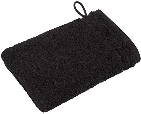 Vossen Calypso Feeling Waschhandschuh 22 x 16 cm schwarz