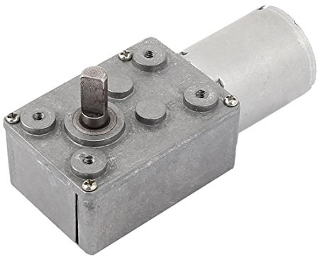 Aexit Motor de reducción de la caja de engranajes de tornillo sinfín de alto par de torsión del eje de CC 12V 24 (model: Z3051IVVIII-5325AE) RPM 6 mm