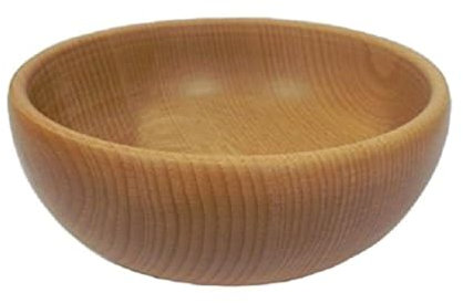 Wooden World - Cuenco decorativo de madera para frutas y nueces, cuenco de madera de haya natural de estilo rústico para aperitivos, 23 cm