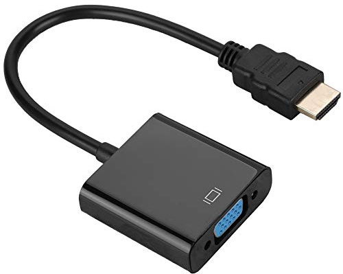 Câble HDMI vers VGA, convertisseur de câble HDMI vers VGA pratique, Surface ABS pour moniteurs Moniteurs LCD Vieux projecteurs téléviseurs et moniteurs