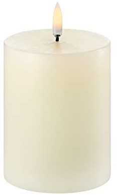 Piffany Copenhagen Uyuni Lighting Pillar LED Kerze 7.8 x 10 cm 7.8 x Ivory | 7.8 x Ivory, 6 Stunden Timerfunktion, Keine Brandgefahr, Keine Rußbildung und kein Geruch, Lampe, Licht, Beleuchtung