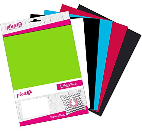 plottiX PremiumFlock 20 x 30cm Bundle 1 (6 Stk.)