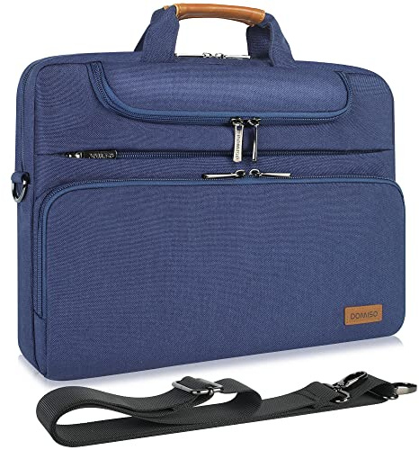 DOMISO Tablettasche 10.1-10.5 Zoll Wasserdichte Notebooktasche mit Schultergurt Laptoptasche Kompatibel mit iPad Pro/Samsung Galaxy Tab/Lenovo Tab, Blau