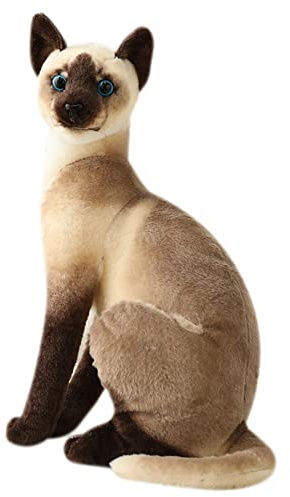 Plüsch-Katze, 35 cm, Plüschtier, realistische Katze, stehend, Plüsch, realistische Katze, Plüsch, Kätzchen, für Kinder, Frauen, Geschenk
