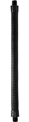 Schwanenhalsmikrofonarm mit 3/8-Stecker, flexibler Schwanenhalsmikrofonständer, 40,6 cm, strapazierfähig, schwarz, 1 Stück