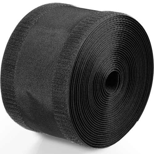 Syhood Cord Cover Floor Cable Protector Carpet Wire Cover Floor Cable Management for Office Carpet Organized and Protect(4 Inch X 100 Feet,Black)