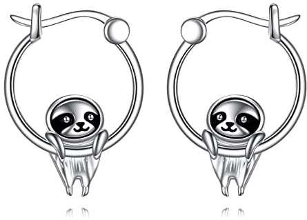 Tier Creolen Ohrringe 925 Sterling Silber Niedliche Tier Ohrringe Schmuck Geschenke für Damen Mädchen