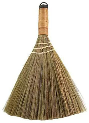 Frdun Japanese Style Broom With Short-Handle Sweeping, Soft Bristle Wood Floor Brush Clean Sweeping, for Desktop Cabinets Counters Floors Carpet