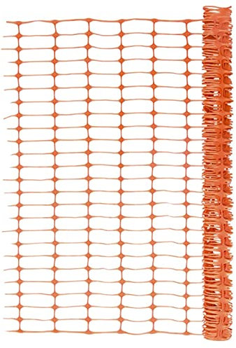 Homgoday Trädgårdsstaket 50 m orange, utomhus trådsstaket för uteplats, tråd för fjäderfänät, staket, panel, skyddsbarriär för staket, flygplan, husdjur, löpnät