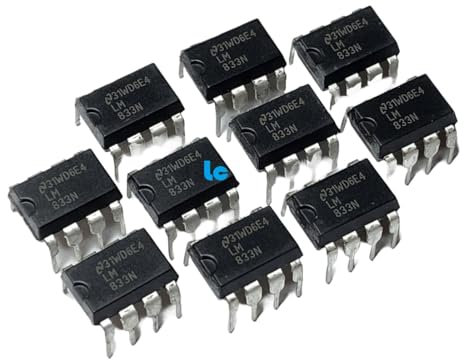 Circuito Integrado LM833N - Dip 8 - Amplificador Operacional Dual - Bolsa De 10 Unidades