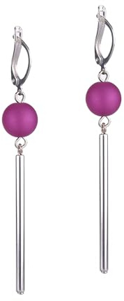 Adi Modeschmuck langer Ohrring 'Luca', Pink