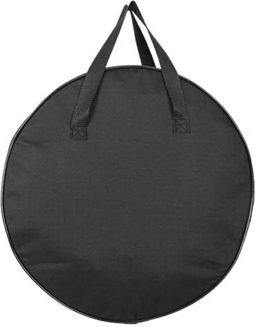 INOOMP Schlauch und Kabelorganizer Oxford Gewebe mit Reißverschluss Aufbewahrungstasche für Wohnmobile und Garten Multifunktional Schwarz Werkzeugtasche für Camping und Heimwerker
