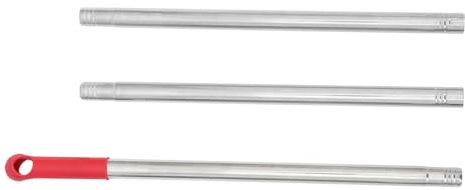 HAWILLOSCH Mango De Escoba Repuesto De Acero Inoxidable, Mango Para Palo De Fregona De 105 Cm, Accesorio Metálico Resistente Corrosión Para Limpieza De Suelos El Hogar