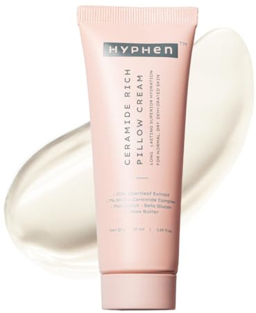 Hyphen 10% Heartleaf Extract & 7% Ceramides-NMF Face Cream Moisturizer Rich Pillow Cream For Hydration, Deep Nourishment & Barrier Repair For Dry Skin, Normal Skin- 50 ml (Pack of 1) Off White