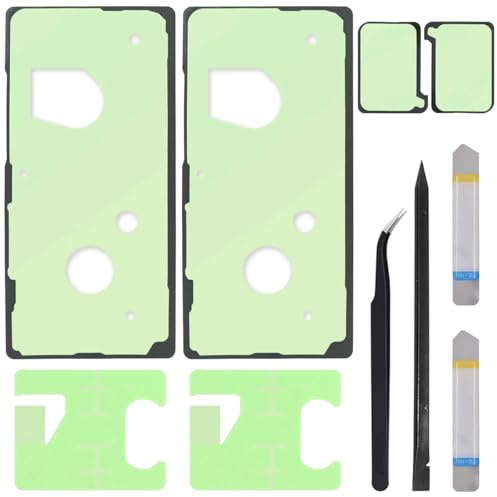 ZHUROUPU Batteri baksidesskydd självhäftande klistermärke för Samsung Galaxy Note 20 Ultra N986B N985F 6,9 tum 2020, utbytesbatterilock vattentätt lim med batteri och kameralim (2 st)