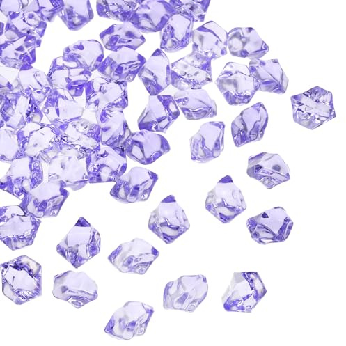 sourcing map 2500 pietre di ghiaccio finte in acrilico viola, pietre luccicanti, diamanti finti scintillanti per riempire vasi