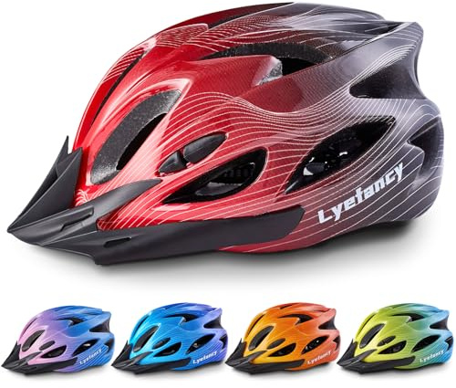 Casco da bicicletta per bambini, Lyefancy Casco per bambini dai 3 ai 14 anni, per ragazzi e ragazze, casco regolabile per bambini da 50 a 59 cm per bicicletta, monopattino, pattinaggio, ciclismo con
