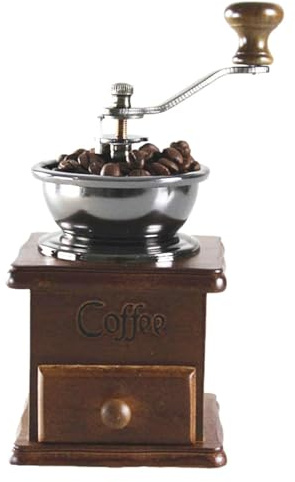 Ancien café MATORIA - Main de café, rouleau de moulin à café en bois | Fonte pour la préparation de café en maille, décoration, meilleur cadeau