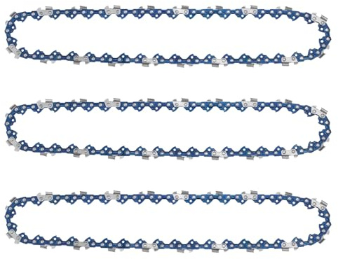 10 Inch Saw Chain 3/8 LP Pitch 0.043 Gauge 40 Drive Links Fits for Worx WG322,WG323 LCS1020, CMCCS610D1 - R40 Chainsaw (3 Chains)