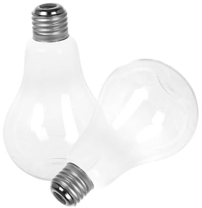 MAGICLULU 2pcs Bohemian Style Glass Flower Pot Mini Hyacinth Bulb Wall Flower Vase Terrarium Plant Container Light Bulb Glass Bottle for Home Decor