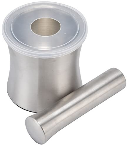 Set di pestelli mortaio in acciaio inossidabile set di pestello doppia struttura non slip basare facile da pulire il macinino multi -scopo per i dadi di condimenti erbe 304 in