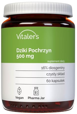 Vitaler's Wild Yam 500 mg - 60 Capsules, Vegan, 2 Months of Supplementation, No preservatives, Pure Composition