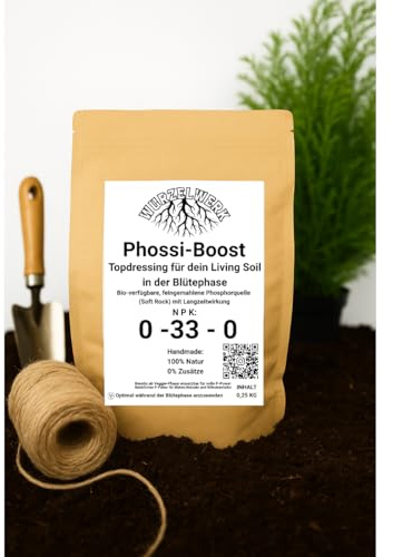 Wurzelwerk: Soft Rock Phosphate CalPhos – Phossi-Boost – Langzeit-Phosphor und Calcium Topdressing für Living Soil, Dünger für Cannabis, Gemüse und Obst (500g)
