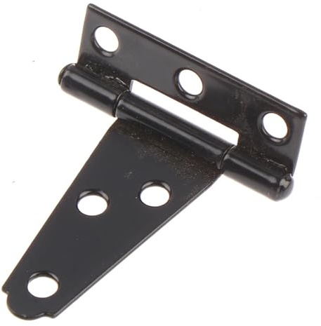 8pcs Black Paint T Shape Triangle Hinge Cabinet Shed Wooden Door Gate Hinges Hardware