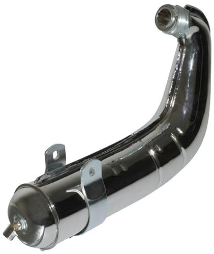 cyclingcolors Auspuff Schalldämpfer Motorrad Roller Moped Auspuffrohr kompatibel mit mbk motobecane 40 50 41 51 chrome