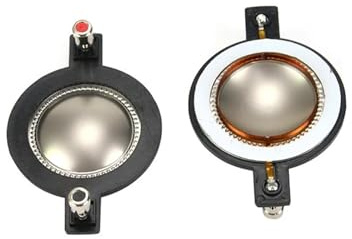 Diaframma in titanio 44.4MM 34.4mm Bobina vocale Tweeter Altoparlante Ripara filo di rame tondo con colonna 8OHM 1 coppia(44.4mm)