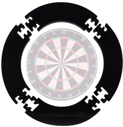 Anneau de protection pour cible de fléchettes - 45,7 cm - Protection murale - Protection murale - Anti-bruit - Pour chambre, bar, cave, garage, zone de jeux - Maison