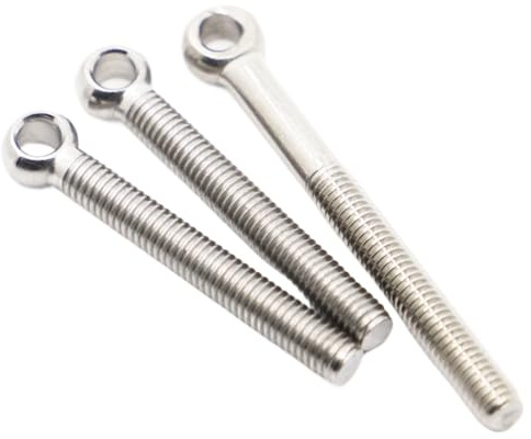 Tornillo Con Argolla Perno de ojo acero inoxidable 304 M5 M6 M8 M10 M12 anclaje articulado(60mm,M6 2pcs)