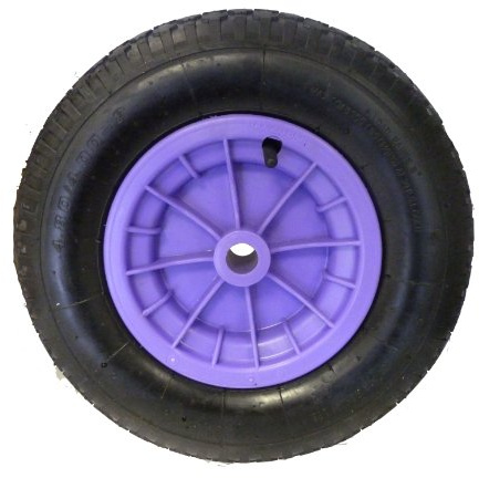 16 (4.80/4.00-8) Pneumatic Wheelbarrow Wheel (LILAC) Launching Trolley