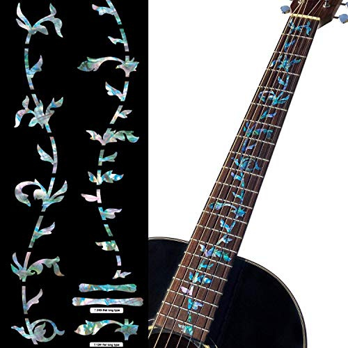 Inlay Sticker Griffbrett Position Marker für Gitarren - Tree of Life - Abalone-Mix