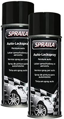 Kwasny Weiss Glänzend Lackspray 500Ml Glanz Spraydose Autolack Sprühlack Spraila 2X