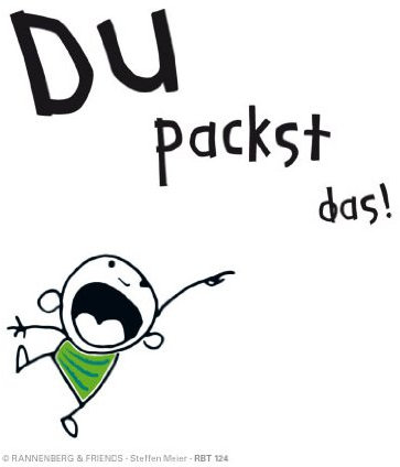 Rannenberg und Friends Brillenputztuch Du packst das!