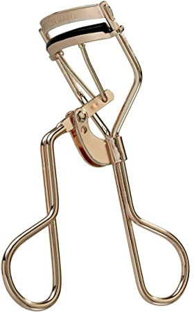 TWEEZERMAN Piegaciglia Curl 38° (per occhi a mandorla, include 3 cuscinetti di ricambio, acciaio inossidabile), Champagne