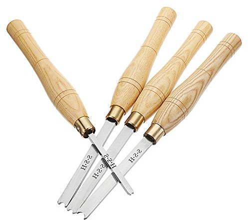 Round Wood Turning Tool Woodworking 3/6/8/10Mm Wood Bead Turning Tool Bead Forming Tool Bead Cutting Lathe Chisel Wood Turning Tools,4 Pcs/Set