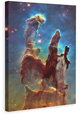 Wandkunst Dekor Adler Nebel Hubble Teleskop Weltall Leinwand Poster Schlafzimmer Büro Zimmer Dekor Geschenk Dekor Druck Bild Gemälde für Wohnzimmer Schlafzimmer Dekoration 20 x 30 cm