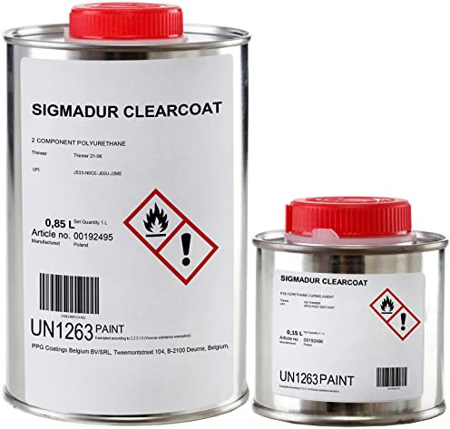 Vernice 1L Colore Incolore per Pavimento, Piscine, Garage, Vernice Recinzione rivestimento per pavimenti in cemento, per interni ed esterni