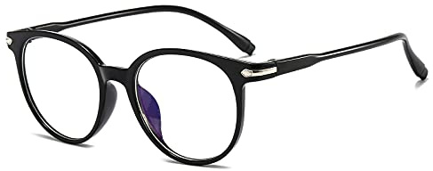Suertree Gafas de Lejos con Filtro de Luz Azul para Miopía, Diseño Moderno con Bisagras de Lujo, Unisex 3.0X